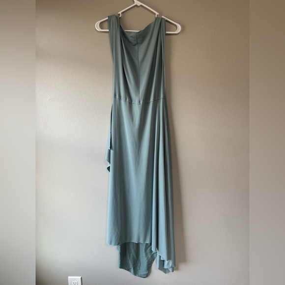 Vintage Newport News Asymmetrical Teal wrap New Preppy Dress size 6 - Picture 6 of 9